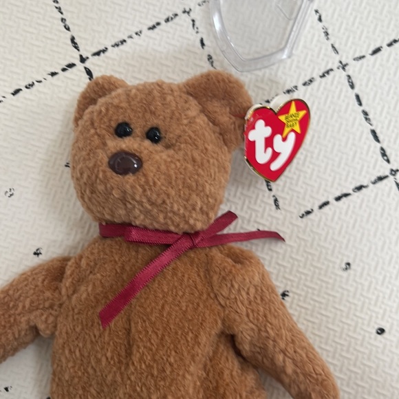 Curly Ty Beanie Baby, vintage, 90s toys, tag errors curly bear, collectible - Picture 7 of 7